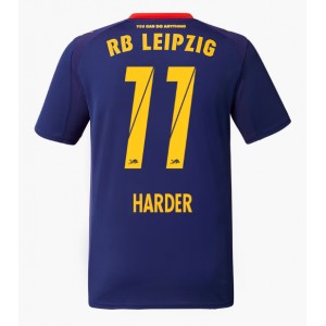 RB Leipzig Conrad Harder #11 Jalkapallovaatteet Vieraspaita 2025-26 Lyhythihainen